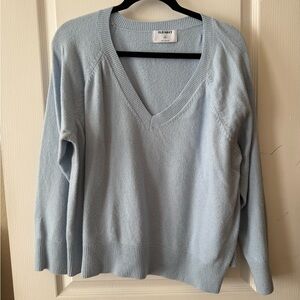 Old Navy Pale Blue V-Neck Sweater